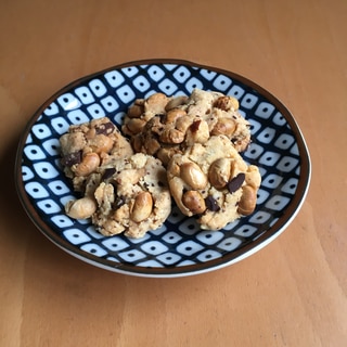 炒り大豆とチョコのクッキー♪